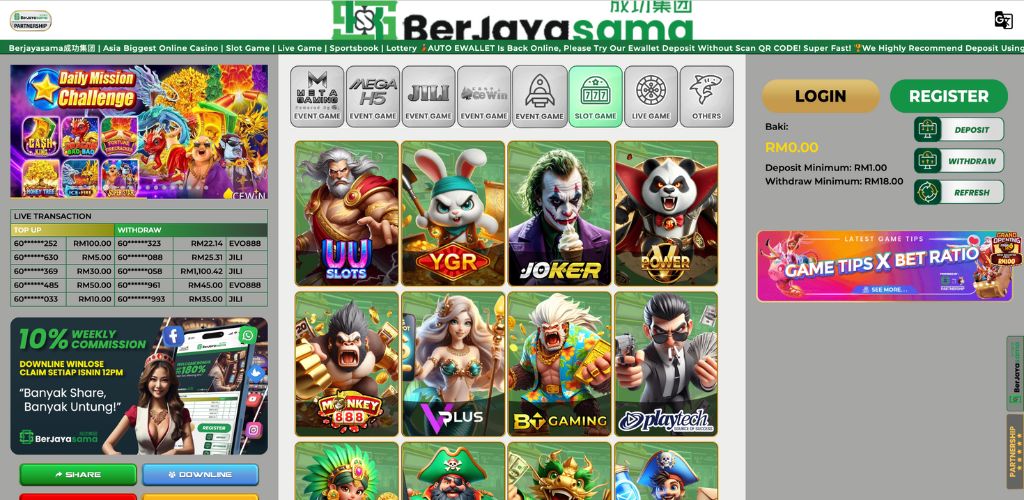 Berjayasama Official Casino Website